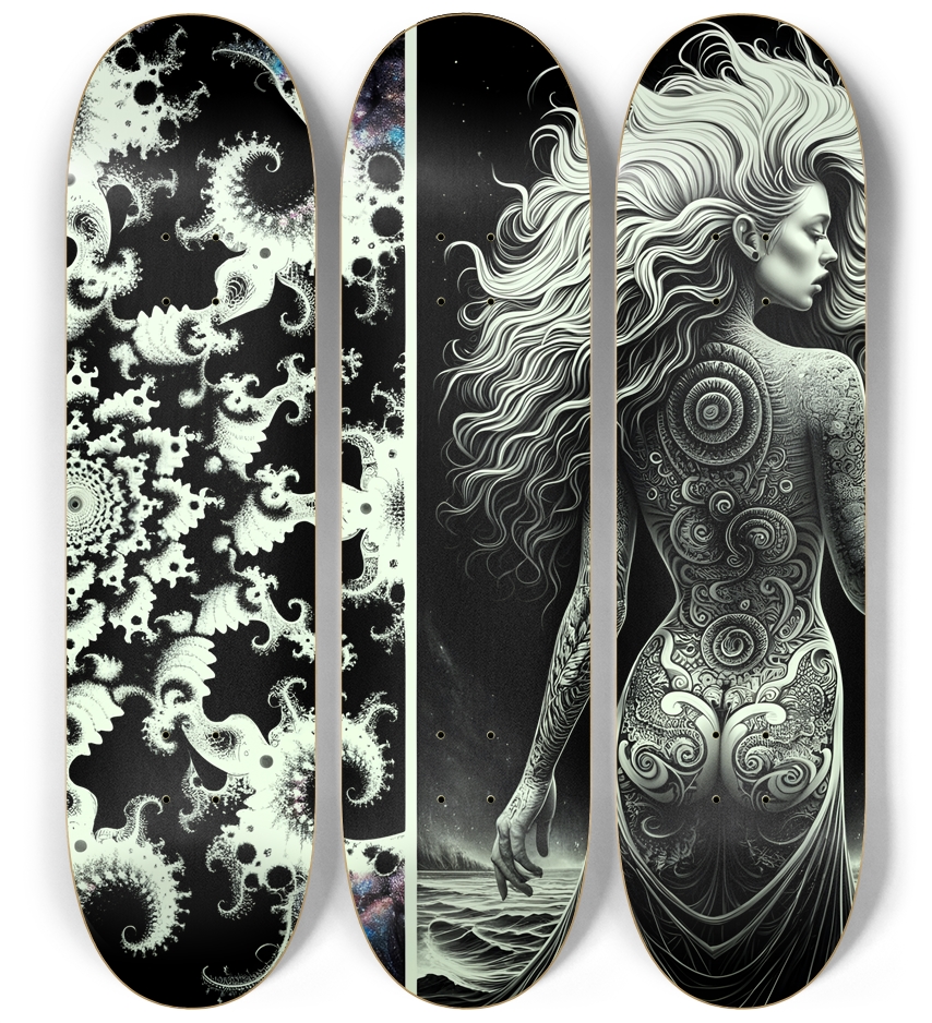 B&W Fractal Woman #82
