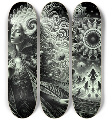 B&W Fractal Woman #78