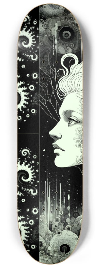 B&W Fractal Woman #114 #2