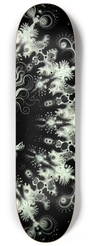 B&W Fractal Woman #80 #3 8-1/4 Skateboard Deck