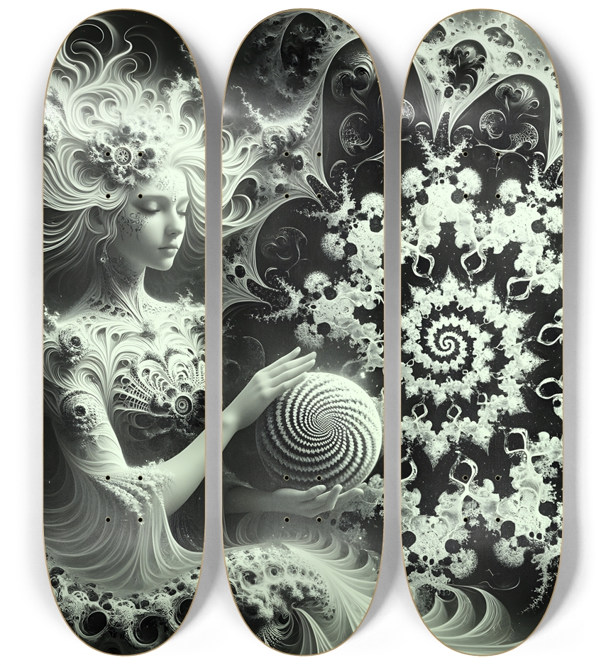 B&W Fractal Woman #101