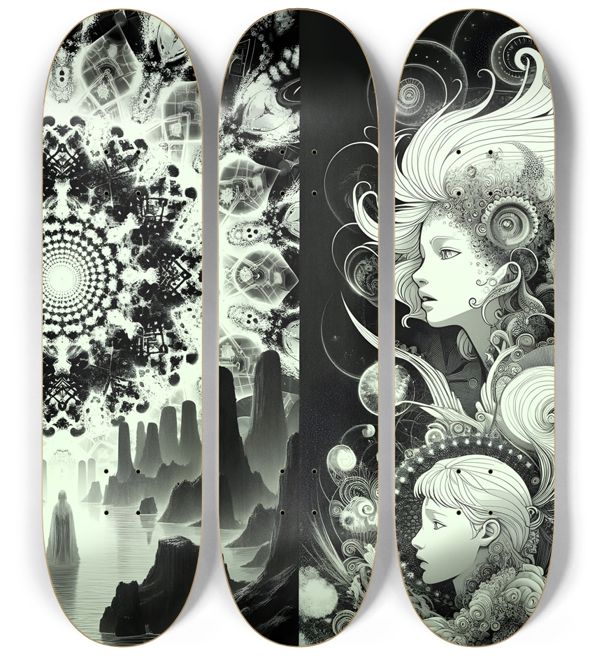 B&W Fractal Woman #73