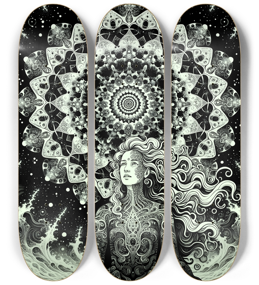 B&W Fractal Woman #95