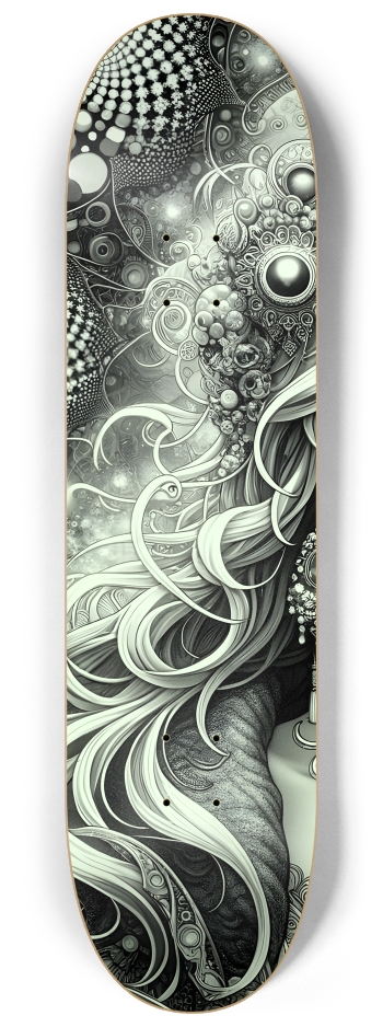 B&W Fractal Woman #89 #1