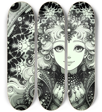 B&W Fractal Woman #76