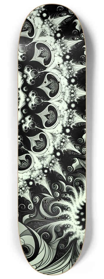 B&W Fractal Woman #116 #3 8-1/4 Skateboard Deck