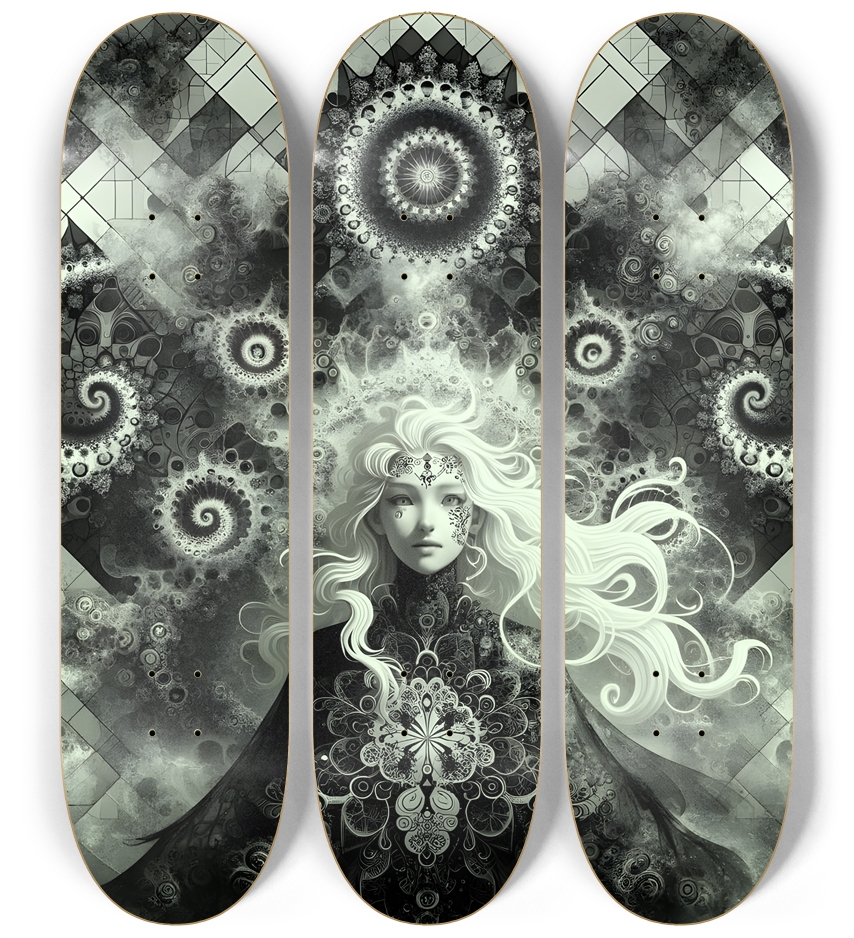 B&W Fractal Woman #88