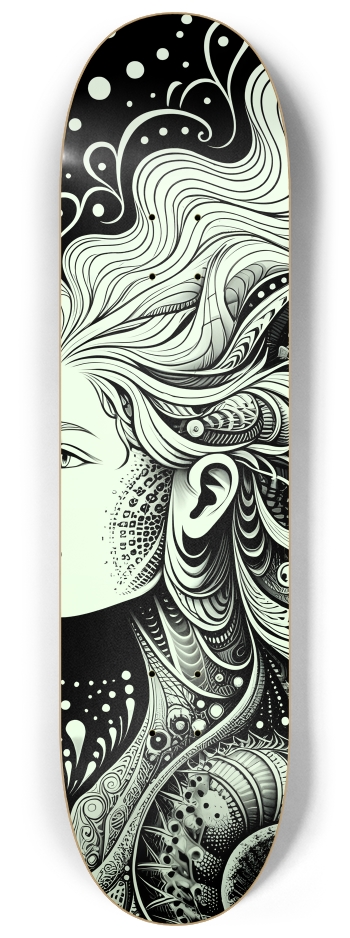 B&W Fractal Woman #87 #3