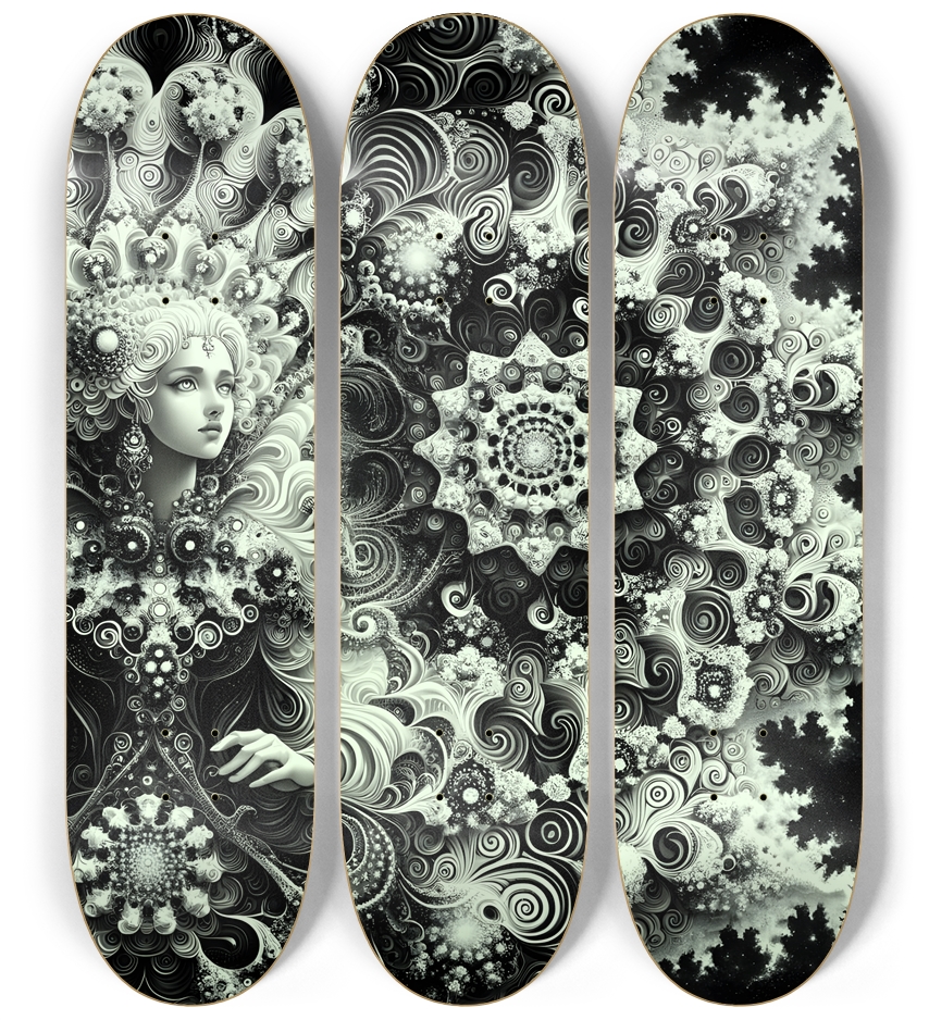 B&W Fractal Woman #113