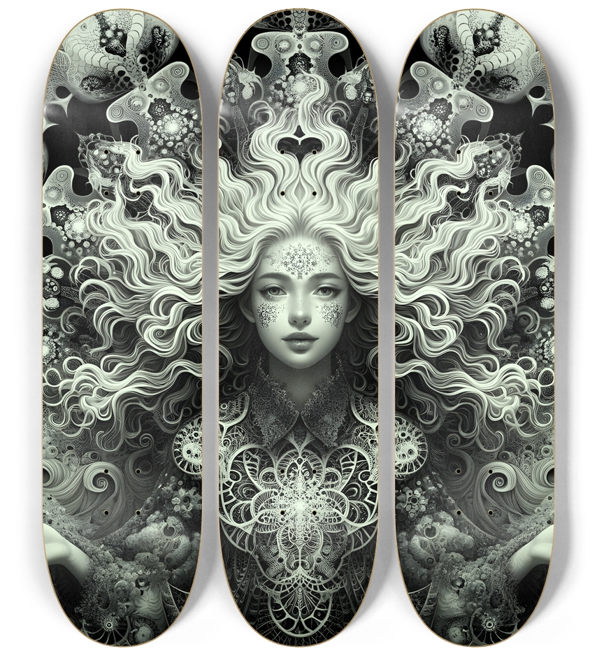 B&W Fractal Woman #96