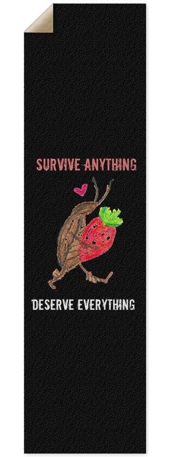 Survive and Deserve Cute Cockroach with Strawberry