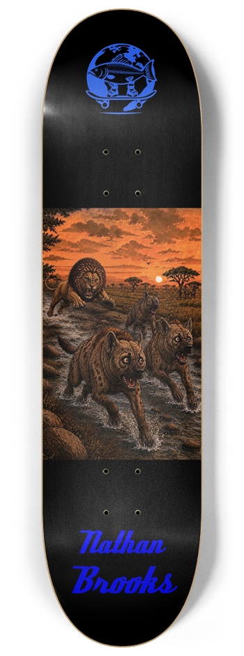 Nathan Brooks Global Skate 8-1/4 Skateboard Deck