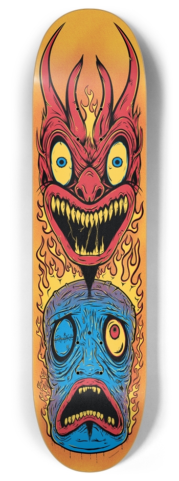 The Devil and the Damned 8 Inch Skateboard Deck