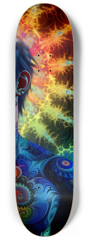 Gay Fractal Japanese Man #13 #3 8-1/4 Skateboard Deck