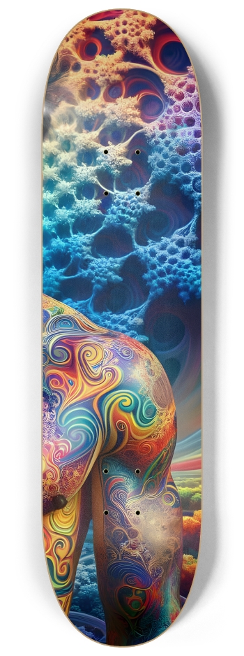 Gay Fractal Japanese Man #7 #3 8-1/4 Skateboard Deck