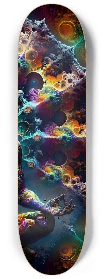 Gay Fractal Japanese Man #28 #3 8-1/4 Skateboard Deck