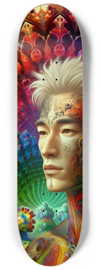 Gay Fractal Japanese Man #1 #2 8-1/4 Skateboard Deck