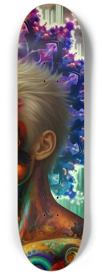 Gay Fractal Japanese Man #1 #3 8-1/4 Skateboard Deck