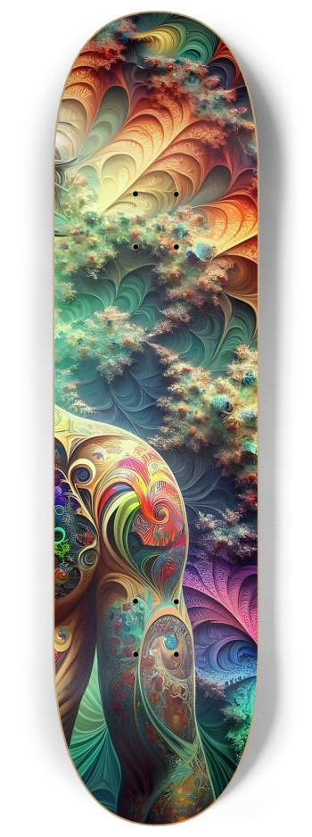 Gay Fractal Japanese Man #21 #3 8-1/4 Skateboard Deck