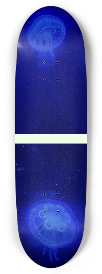 GLOW IN THE DARK, Custom Skateboard JELLY