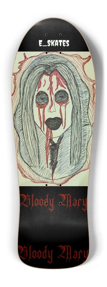 BLOODY MARY, Glow In The Dark, Custom Skateboard