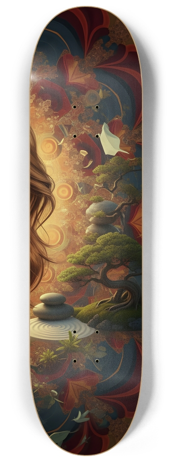 Japanese Woman & Fractal Zen #27 #3