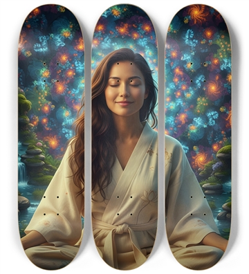 Japanese Woman & Fractal Zen #6
