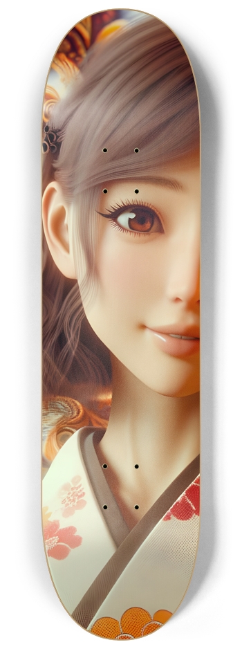 Japanese Woman & Fractal Zen #21 #2