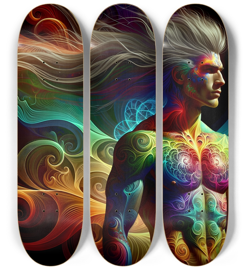 Gay Fractal Man #15 3 Deck Wall Series