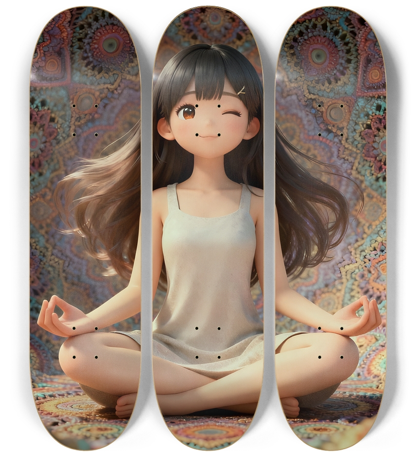 Japanese Woman & Fractal Zen #16