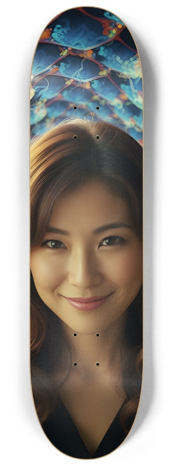 Japanese Woman & Fractal Zen #1 #2