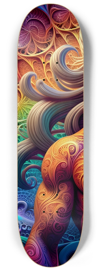 Gay Fractal Man #24 #1 8-1/4 Skateboard Deck
