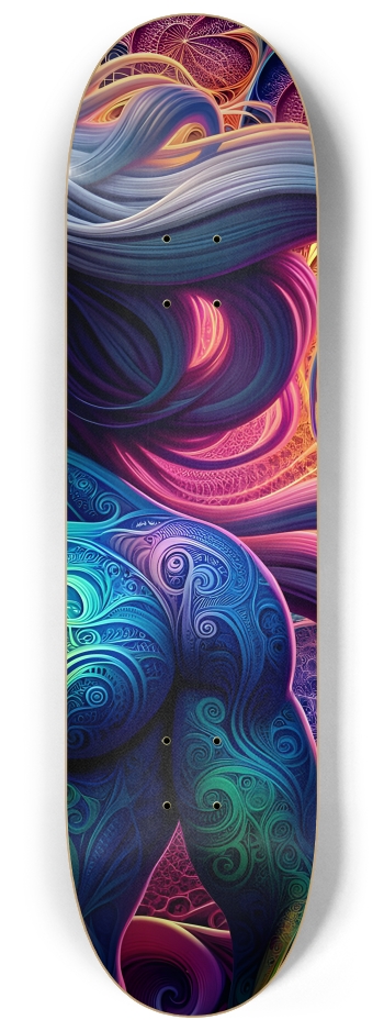 Gay Fractal Man #24 #3 8-1/4 Skateboard Deck