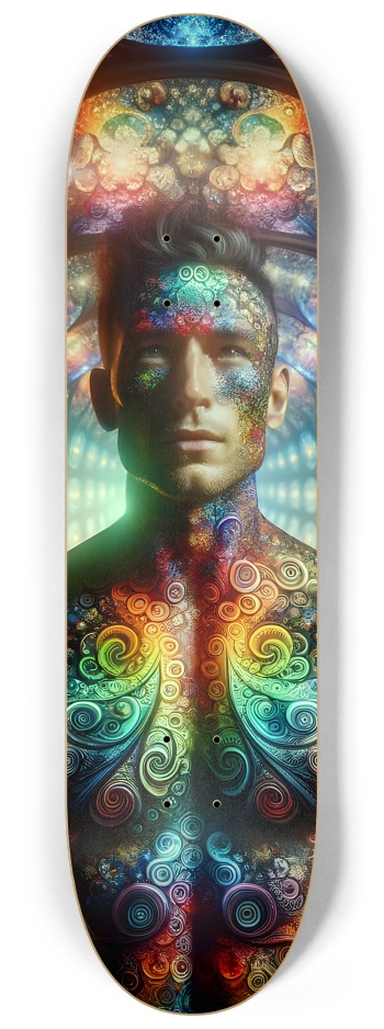 Gay Fractal Man #10 #2 8-1/4 Skateboard Deck