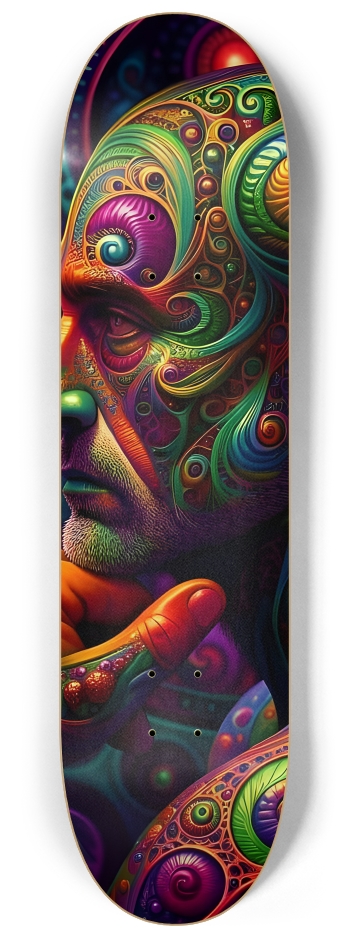Gay Fractal Man #40 #3 8-1/4 Skateboard Deck