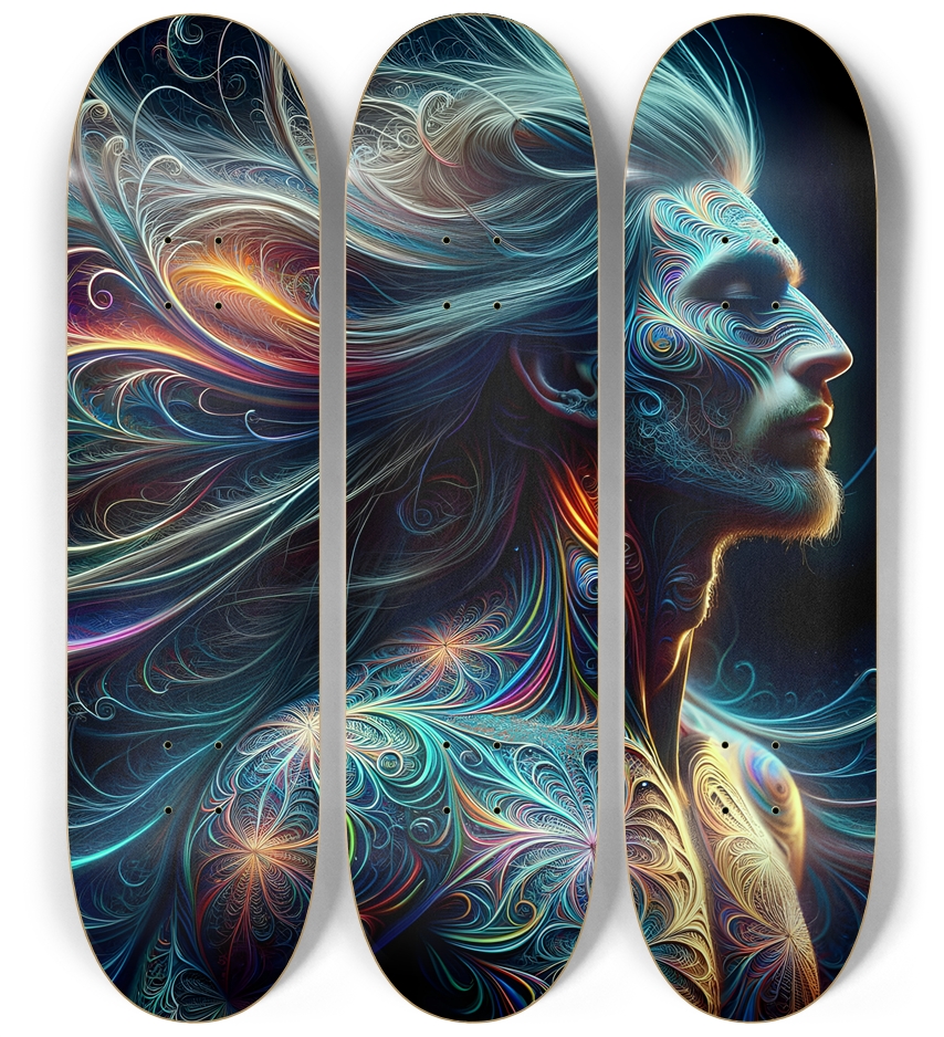 Gay Fractal Man #28 3 Deck Wall Series