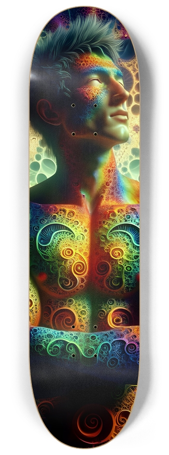 Gay Fractal Man #27 #2 8-1/4 Skateboard Deck