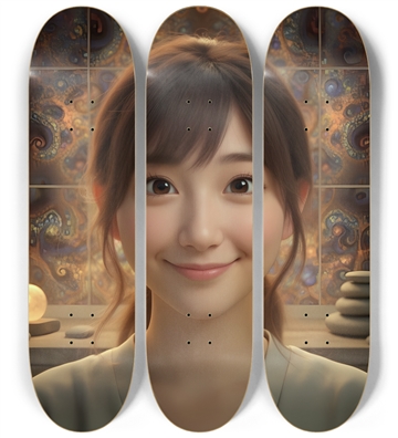 Japanese Woman & Fractal Zen #31