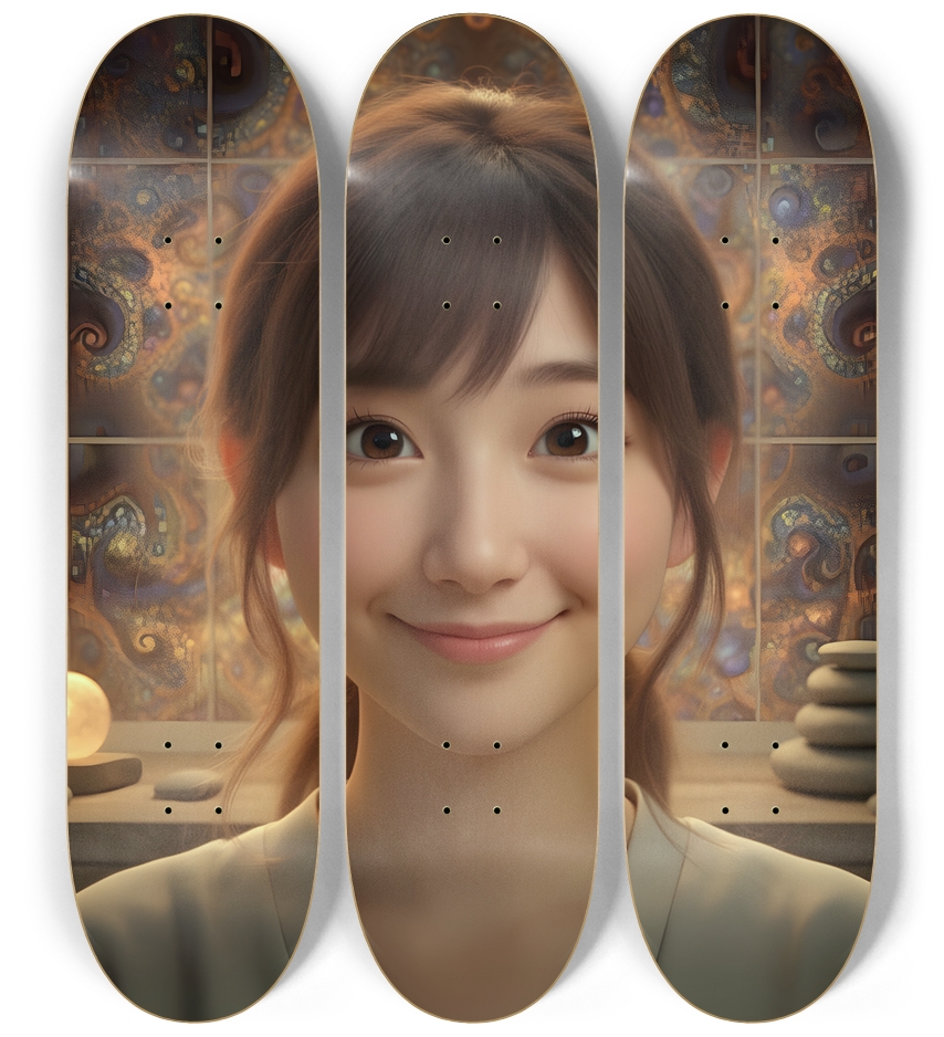 Japanese Woman & Fractal Zen #31