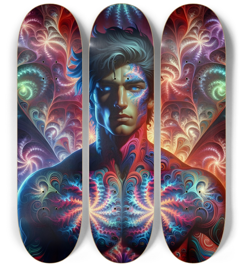 Gay Fractal Man #21 3 Deck Wall Series