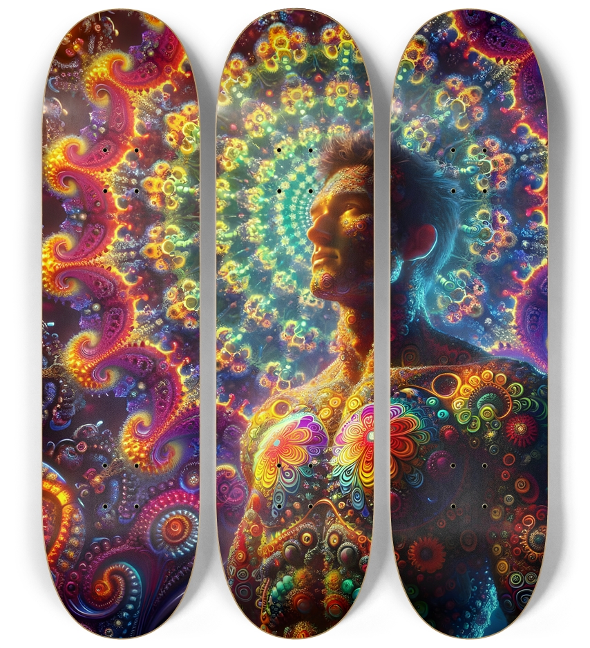 Gay Fractal Man #31 3 Deck Wall Series