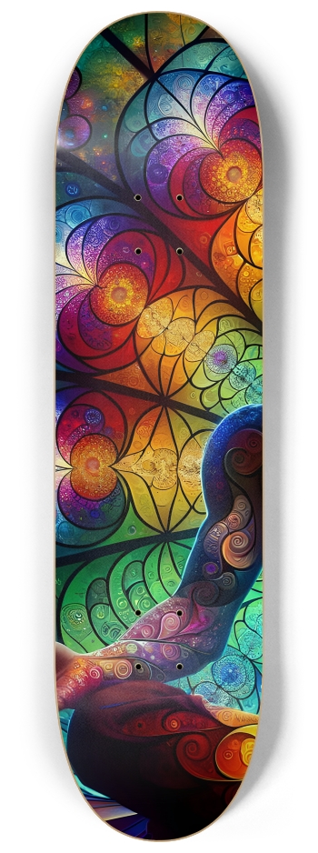 Gay Fractal Man #33 #1 8-1/4 Skateboard Deck