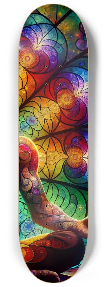 Gay Fractal Man #33 #3 8-1/4 Skateboard Deck