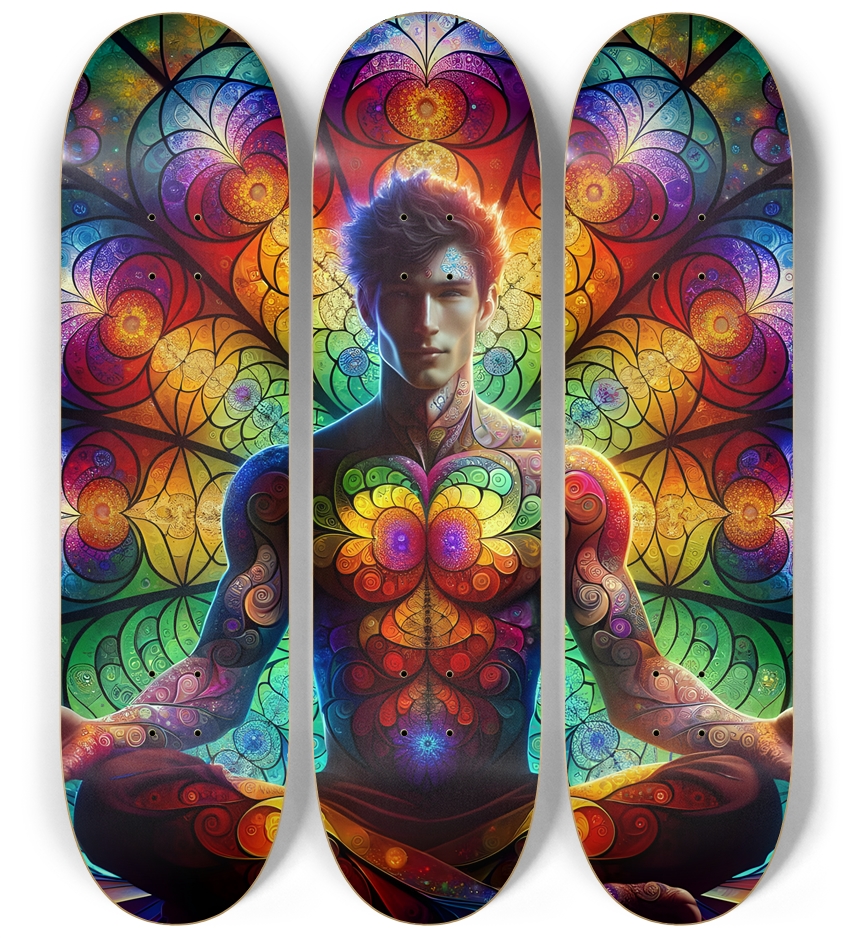 Gay Fractal Man #33 3 Deck Wall Series