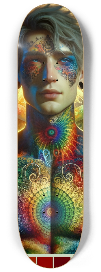 Gay Fractal Man #4 #2 8-1/4 Skateboard Deck