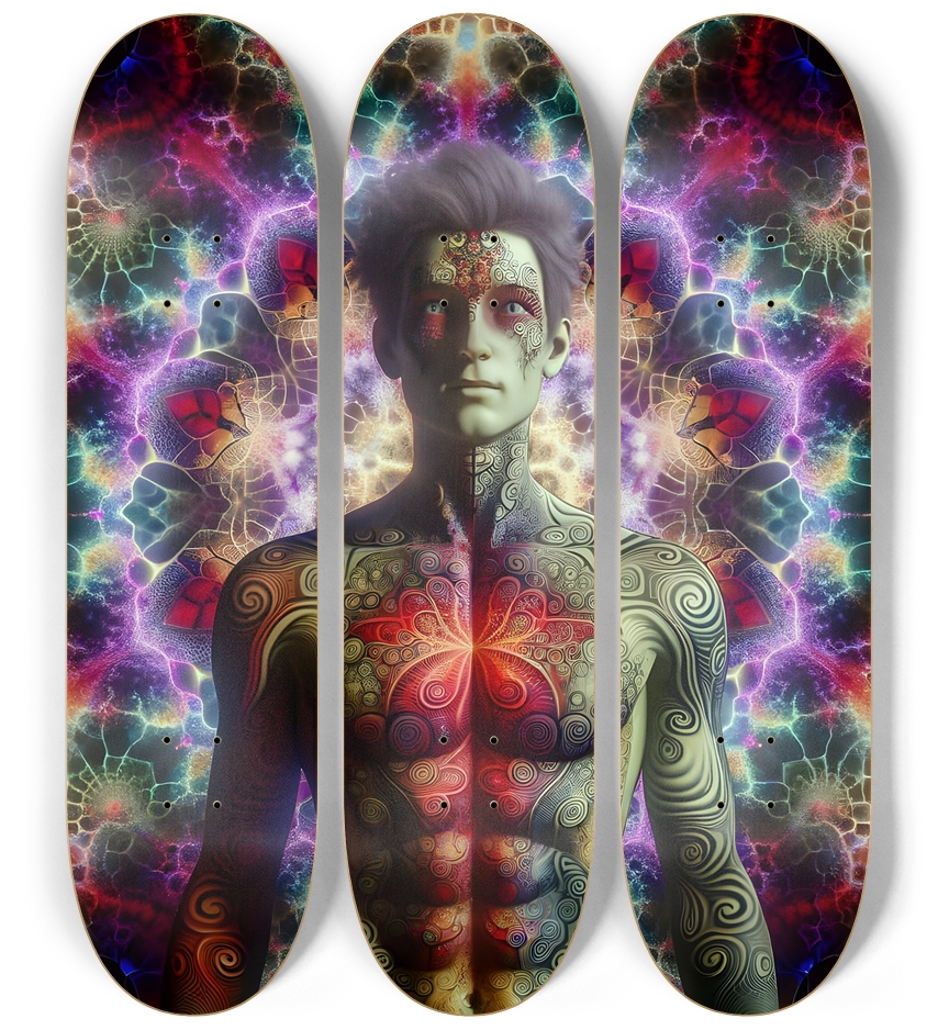 Gay Fractal Man #41 3 Deck Wall Series