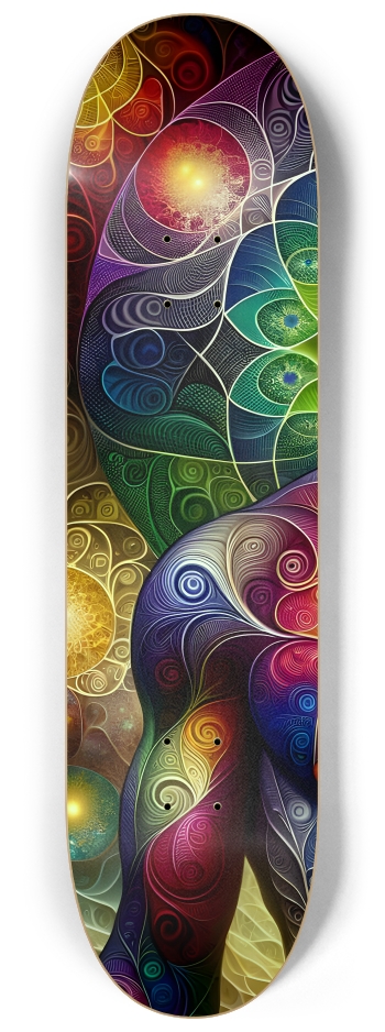 Gay Fractal Man #34 #1 8-1/4 Skateboard Deck