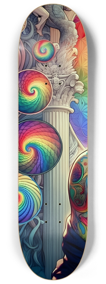 Gay Fractal Man #14 #1 8-1/4 Skateboard Deck