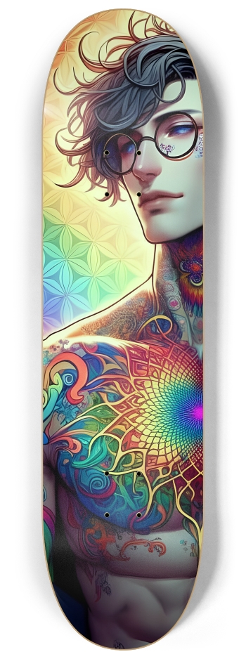 Gay Fractal Man #14 #2 8-1/4 Skateboard Deck