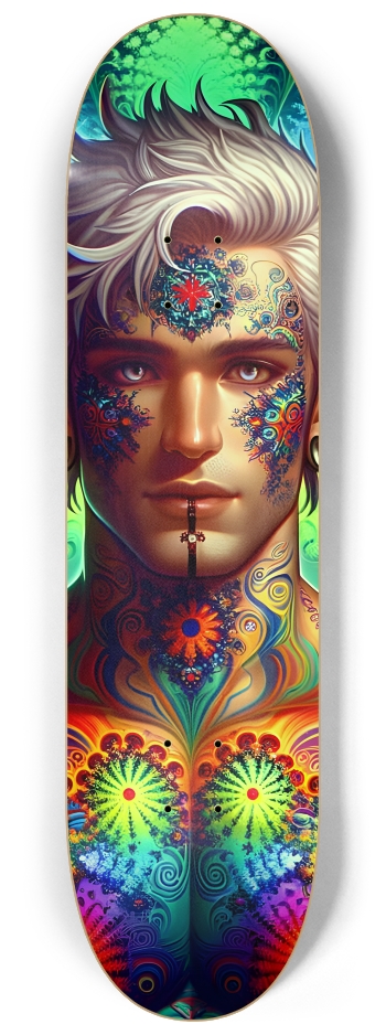 Gay Fractal Man #39 #2 8-1/4 Skateboard Deck